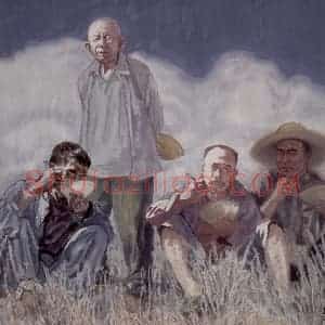 2008年 李翔《民以食为天》国画人物作品图片赏析