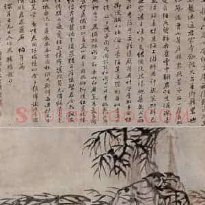 1870年 任伯年《为深甫写照图》国画综合作品图片赏析