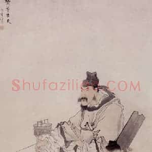 约19世纪70年代初期 任伯年《焚香告天》国画综合作品图片赏析