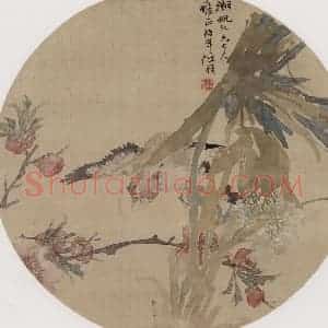 约19世纪70年代初期 任伯年《花鸟图》国画花鸟作品图片赏析
