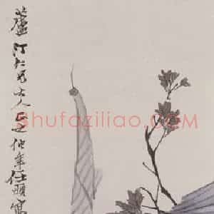 约19世纪70年代初期 任伯年《蕉阴狸奴图》国画花鸟作品图片赏析