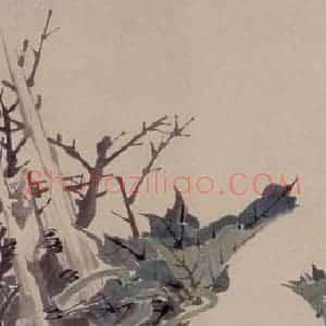 1872年 任伯年《花鸟四条屏》国画花鸟作品图片赏析