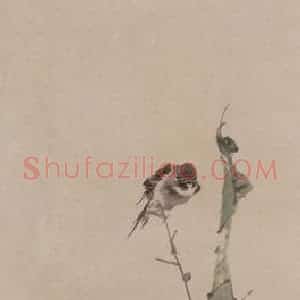 任伯年《花鸟四条屏》国画作品图片赏析