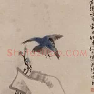 任伯年《花鸟四条屏》国画作品图片赏析