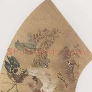 1873年 任伯年《仕女花鸟册十二开》国画花鸟作品图片赏析