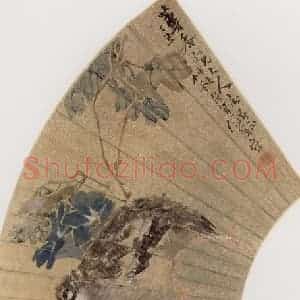 1877年 任伯年《仕女花鸟册十二开》国画花鸟作品图片赏析
