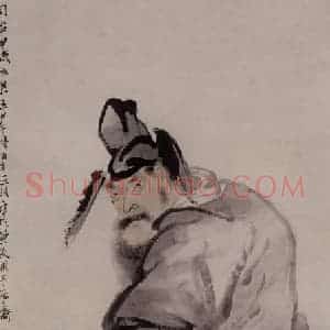 1874年 任伯年《钟馗图》国画人物作品图片赏析