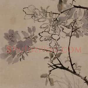 1866年 任伯年《丙寅花卉册》国画花鸟作品图片赏析