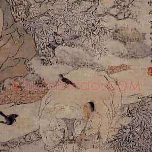 1866年 任伯年《二十四孝图》国画人物作品图片赏析