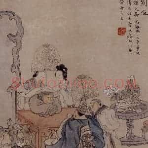 1866年 任伯年《二十四孝图》国画人物作品图片赏析
