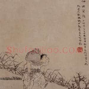 1866年 任伯年《二十四孝图》国画人物作品图片赏析