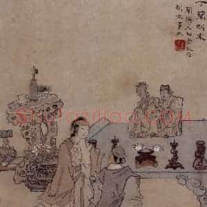 1866年 任伯年《二十四孝图》国画人物作品图片赏析
