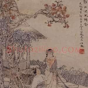 1866年 任伯年《二十四孝图》国画人物作品图片赏析