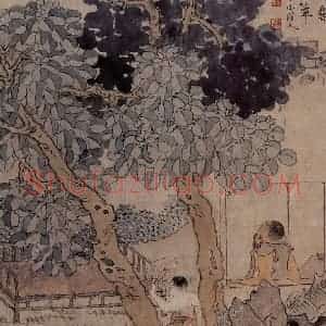 1866年 任伯年《二十四孝图》国画人物作品图片赏析