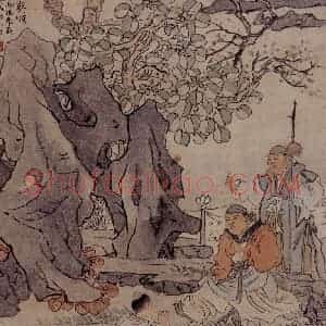 1866年 任伯年《二十四孝图》国画人物作品图片赏析
