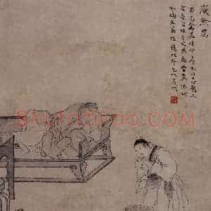 1866年 任伯年《二十四孝图》国画人物作品图片赏析