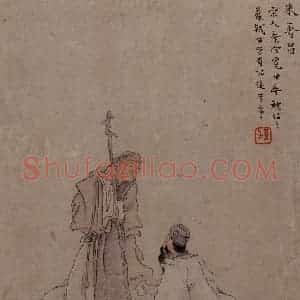 1866年 任伯年《二十四孝图》国画人物作品图片赏析