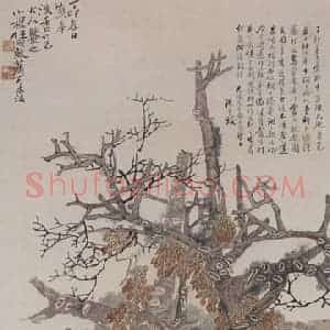 1867年 任伯年《风尘三侠图》国画综合作品图片赏析