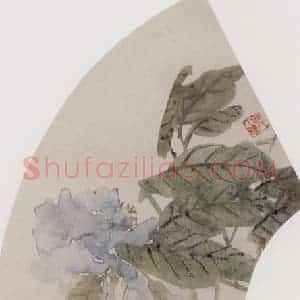 1867年 任伯年《花卉图册 十二开》国画花鸟作品图片赏析