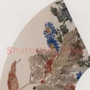 1867年 任伯年《花卉图册 十二开》国画花鸟作品图片赏析