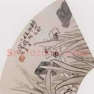 1867年 任伯年《花卉图册 十二开》国画花鸟作品图片赏析