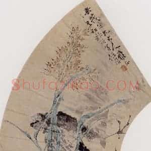 1877年 任伯年《栖禽图》国画花鸟作品图片赏析
