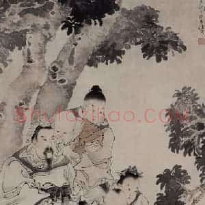 1877年 任伯年《人物故事四条屏》国画人物作品图片赏析