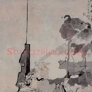 1877年 任伯年《人物故事四条屏》国画人物作品图片赏析