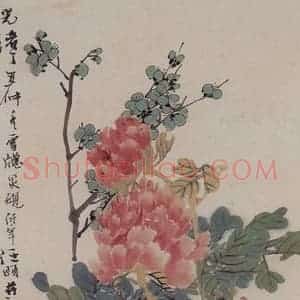 1877年 任伯年《岁朝图》国画花鸟作品图片赏析