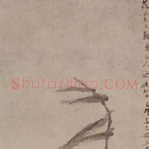 1879年 任伯年《芙蓉双鸡图》国画花鸟作品图片赏析