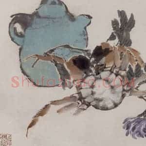 1879年 任伯年《杂画册》国画花鸟作品图片赏析