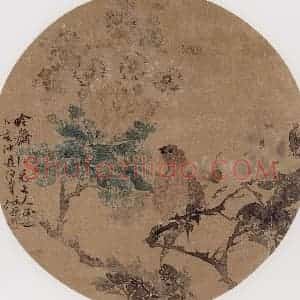 1875年 任伯年《花鸟》国画花鸟作品图片赏析
