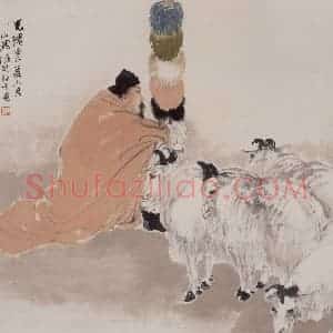 1882年 任伯年《花鸟人物图册十二开》国画人物作品图片赏析