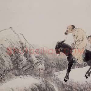 1882年 任伯年《花鸟人物图册十二开》国画人物作品图片赏析