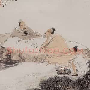 1882年 任伯年《花鸟人物图册十二开》国画人物作品图片赏析