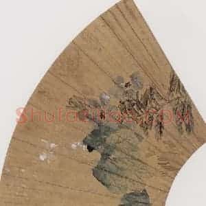 约19世纪70年代中期 任伯年《草虫凤仙》国画花鸟作品图片赏析