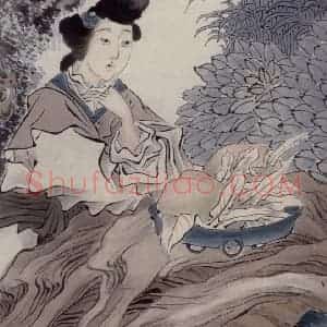 约19世纪70年代中期 任伯年《人物四条屏》国画人物作品图片赏析