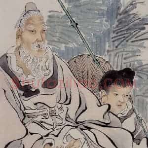 约19世纪70年代中期 任伯年《人物四条屏》国画人物作品图片赏析