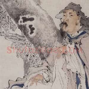 约19世纪70年代中期 任伯年《人物四条屏》国画人物作品图片赏析