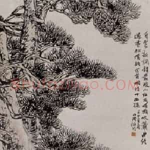 1882年 任伯年《人物故事屏》国画人物写意作品图片赏析