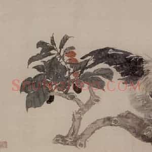 1882年 任伯年《杂画卷四帧》国画花鸟写意作品图片赏析