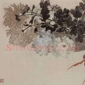1882年 任伯年《杂画卷四帧》国画花鸟写意作品图片赏析