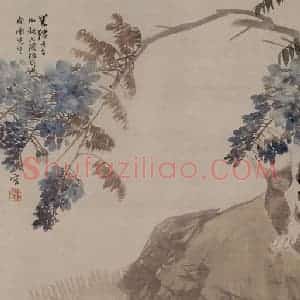 1882年 任伯年《杂画卷四帧》国画花鸟写意作品图片赏析