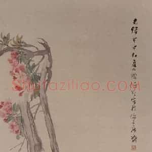 1884年 任伯年《花鸟图》国画花鸟写意作品图片赏析