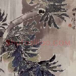 清代 任伯年《杂画四屏》国画花鸟写意作品图片赏析