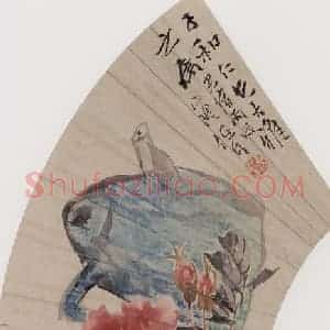 1886年 任伯年《杂画册十二开》国画花鸟写意作品图片赏析