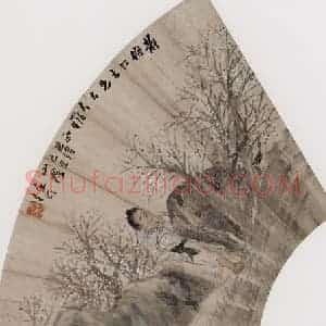 1889年 任伯年《杂画册十二开》国画人物写意作品图片赏析