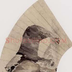 1881年 任伯年《双马图》国画花鸟写意作品图片赏析