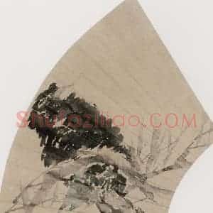1881年 任伯年《杨柳八哥》国画花鸟写意作品图片赏析