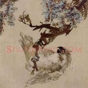 清代 任伯年《花鸟册三帧》国画花鸟写意作品图片赏析